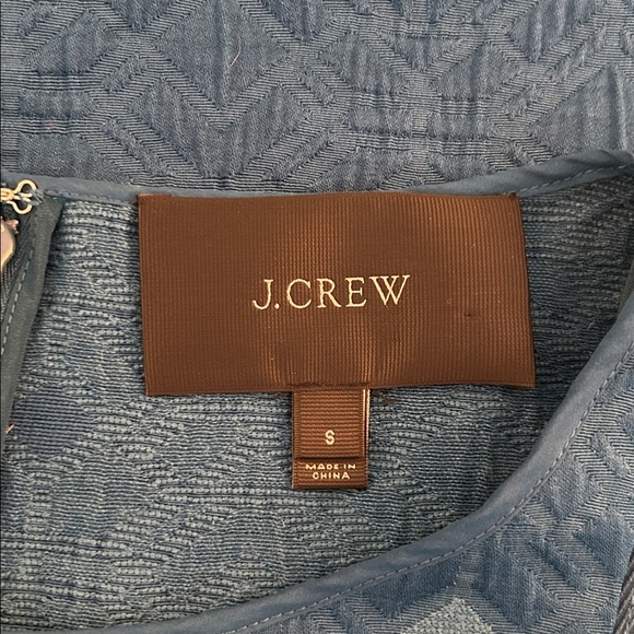 J. Crew Jade Green Geometric Sleeveless Classic Modern Sheath Dress Size Small - Picture 5 of 6